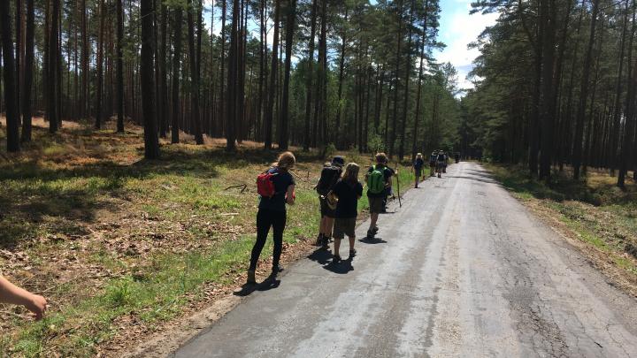 Spejdere på Heik i Polsk skov 