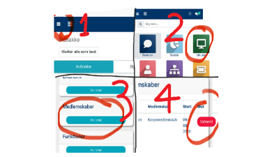Eksempel af hvordan man melder sig ud af gruppen.